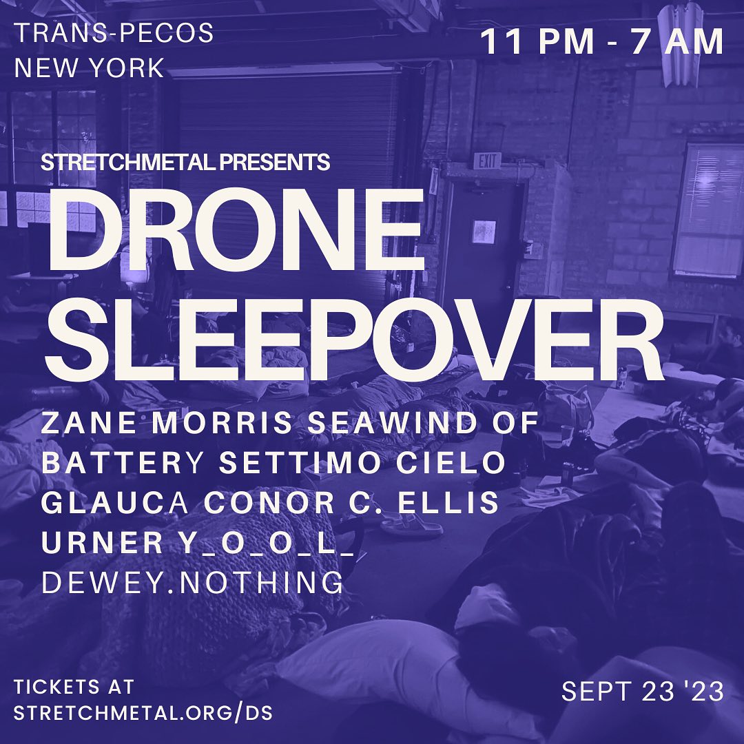 Drone Sleepover flyer